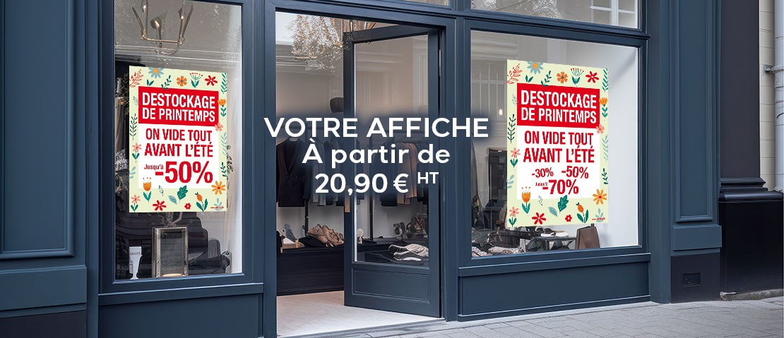 Slider Destockage de printemps
